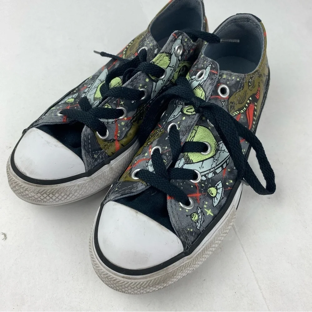 Converse All Stars Boys/Kids 1 Dinosaur Space Low Top Lace Up Sneakers